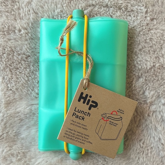 2/$20 ✨NWT HIP Lunch Pack Reusable Roll-up Bag Teal - Picture 1 of 5